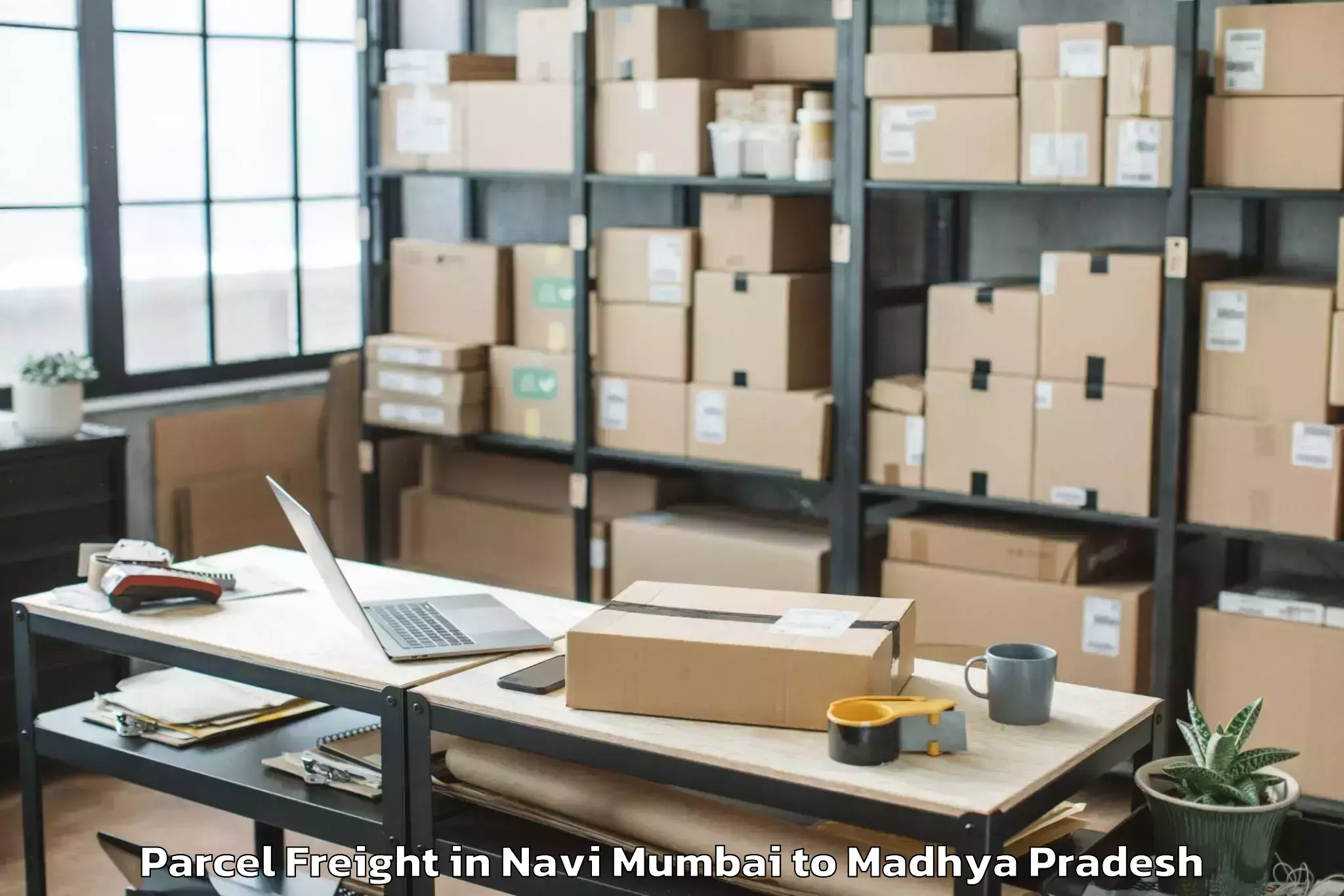 Hassle-Free Navi Mumbai to Gautampura Parcel Freight